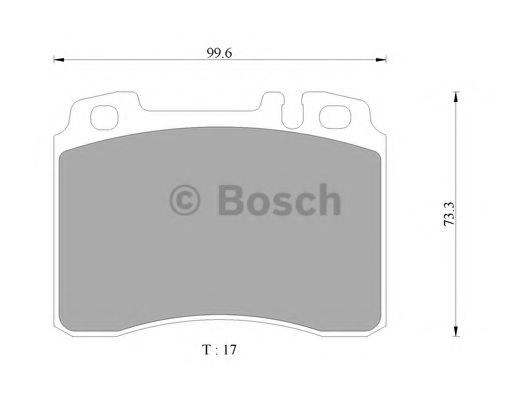 BOSCH 0 986 AB4 447 Brake Pad Set, disc brake